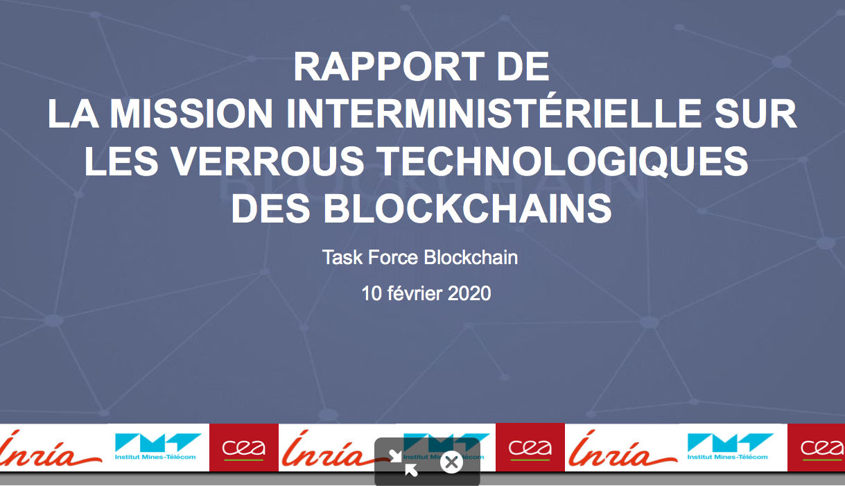 Rapport mission interministérielle verrous blockchain